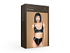 Комплект лиф и трусики с функциональной молнией из материала wet lookMy Shadow S-M