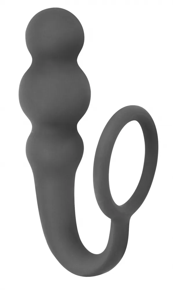 Анальная пробка с кольцом Spice it up Legend Dark Grey