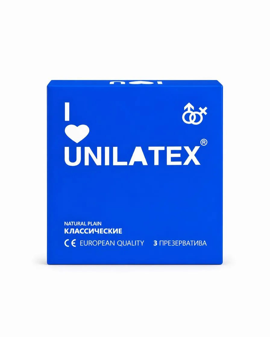 Презервативы Unilatex Natural Plain, классические, №3