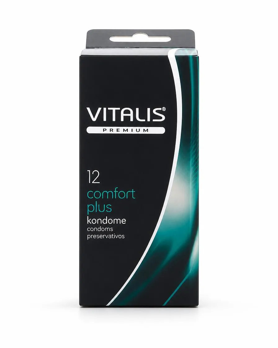 Презервативы Vitalis Premium comfort plus контурные анатомической формы №12