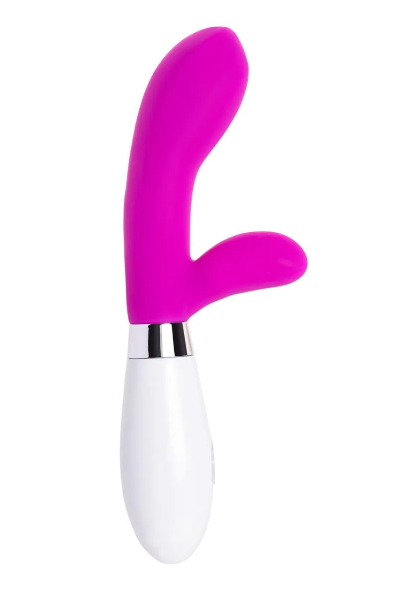 Вибратор с клиторальным стимулятором TOYFA A-Toys Mady , Силикон, Розовый, 20,4 см