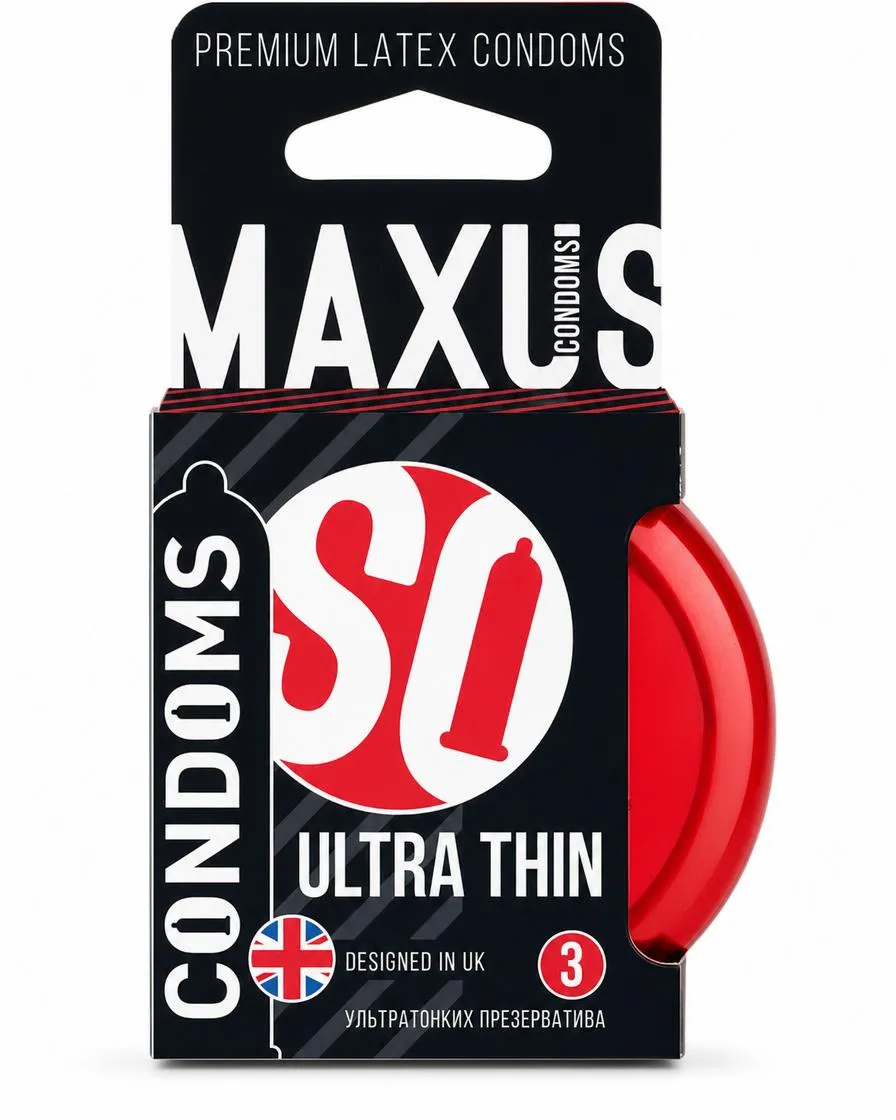 Презервативы MAXUS Ultra thin №3 в железном кейсе, ультратонкие, 3 шт