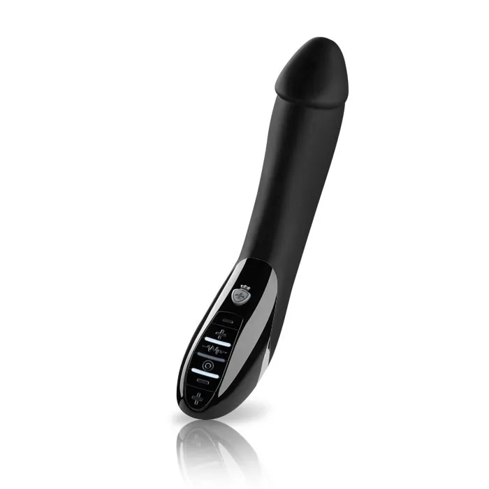 Вибратор Mystim Tickling Truman с электростимуляцией, L 27 см, Ø 2,5 - 4,3 см, черный