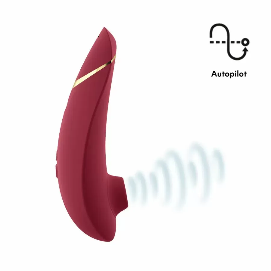 Бесконтактный клиторальный стимулятор Womanizer Premium 2, бордовый