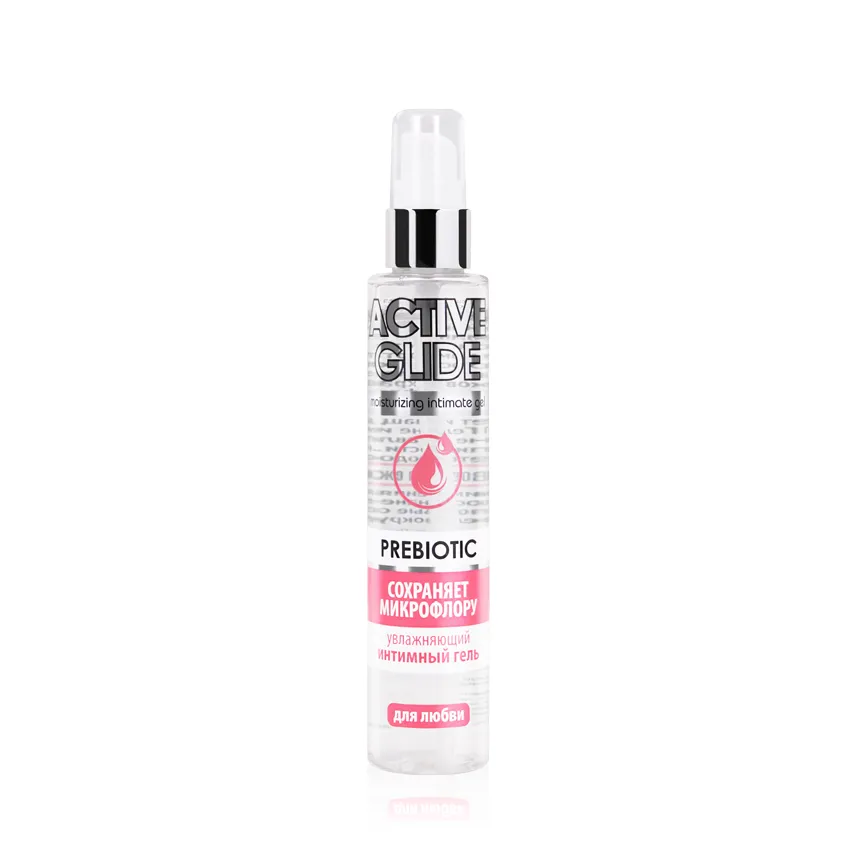 Увлажняющий интимный гель ACTIVE GLIDE PREBIOTIC, на водной основе, 100г.