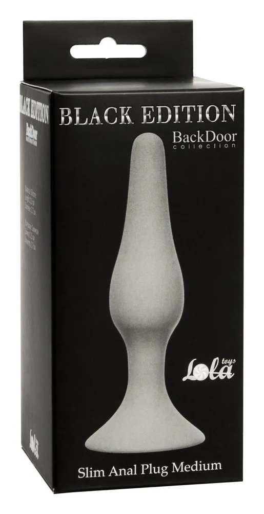 Анальная пробка Slim Anal Plug Medium Grey