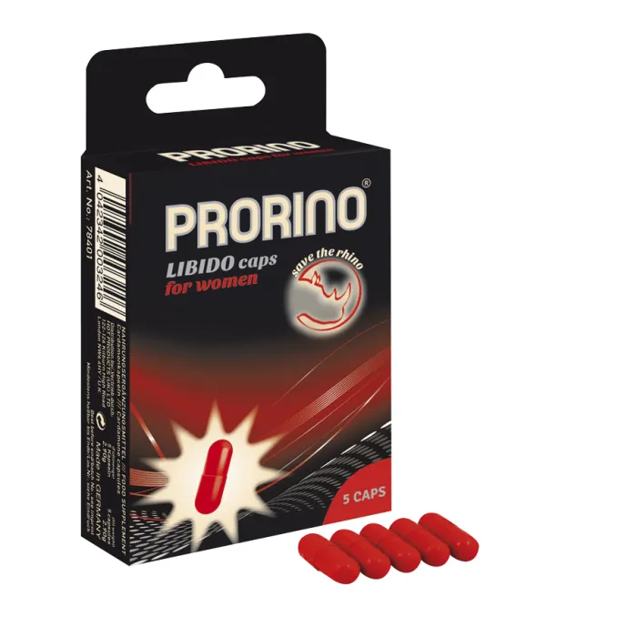 Возбуждающие капсулы для женщин PRORINO Libido 5 шт.