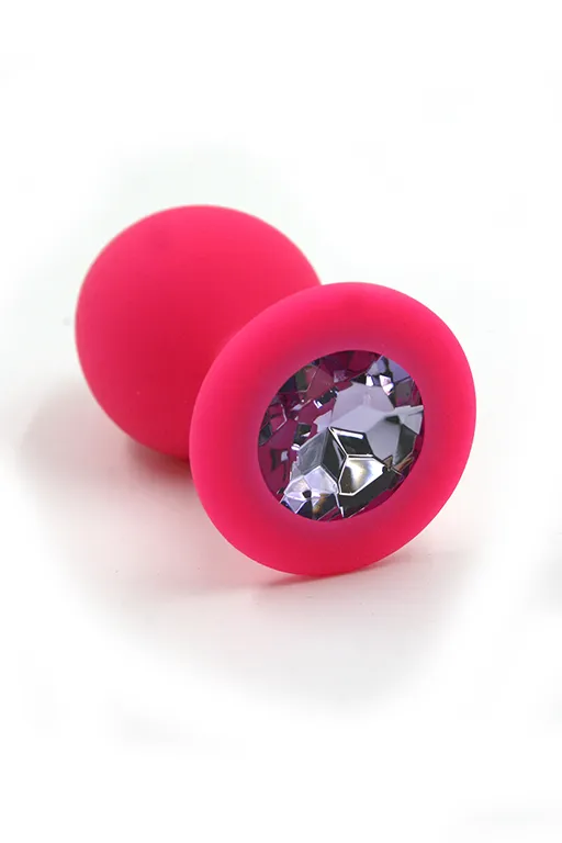 Анальная втулка Kanikule Plugs, силикон, размер M, Ø3,4 см, розовый/фиолетовый