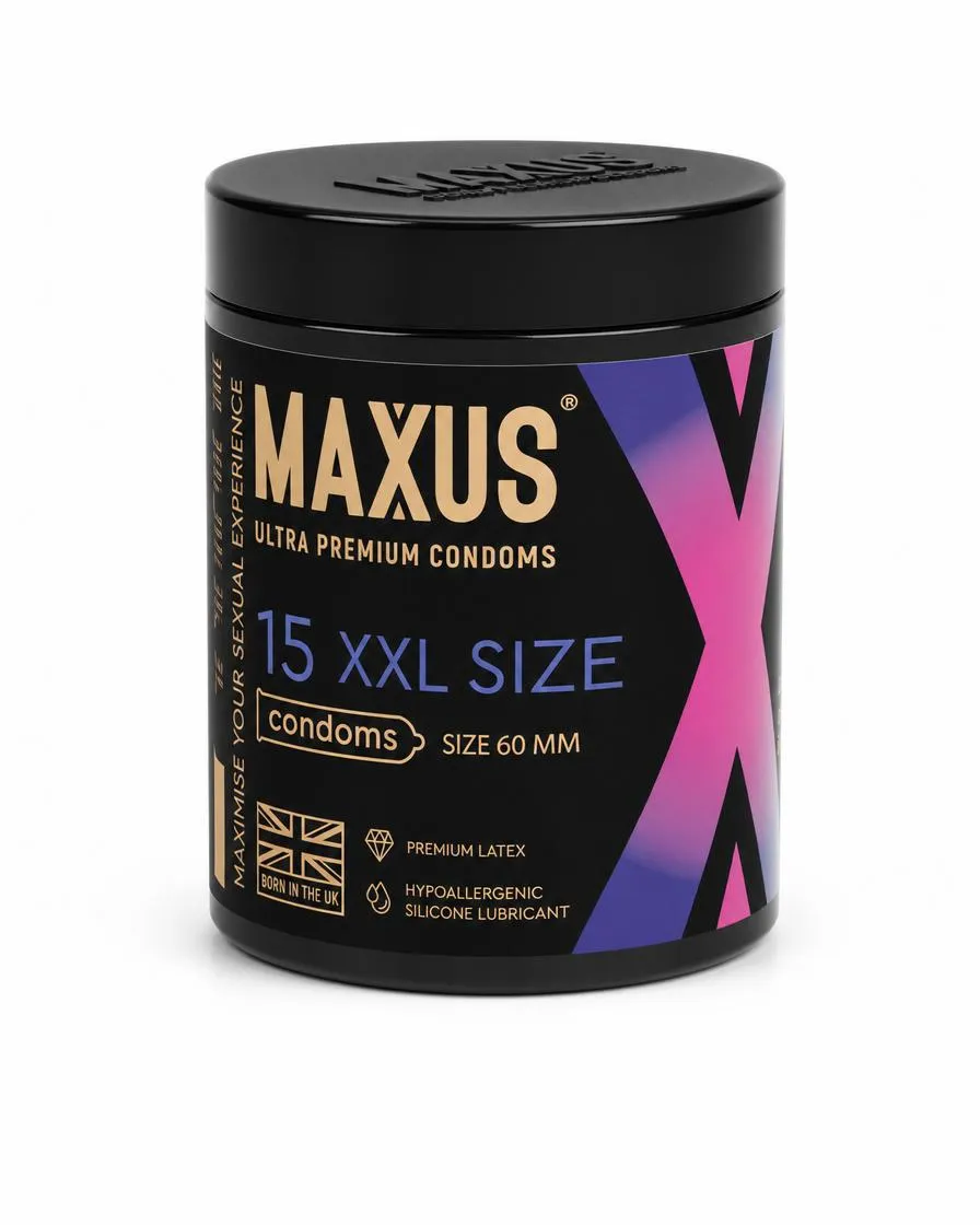 Презервативы MAXUS XXL, с увеличенным размером, X-Edition, с железным кейсом, 15 шт
