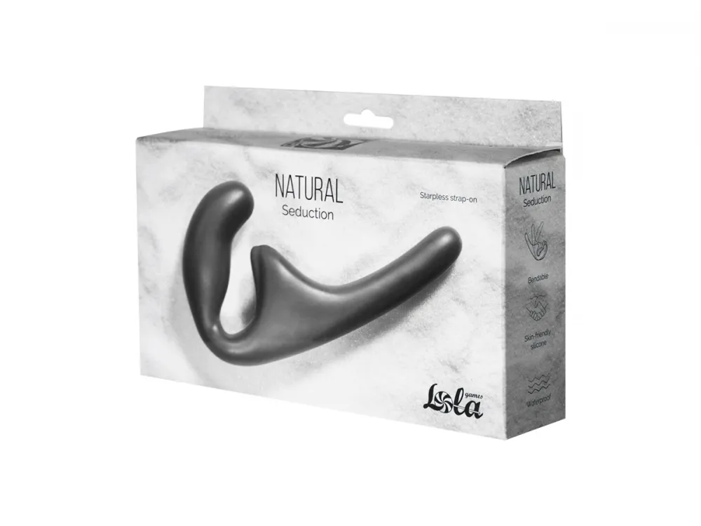 Безремневой страпон Natural Seduction черный