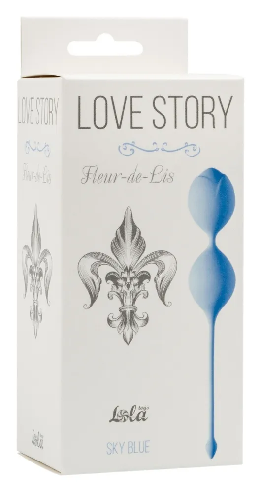 Вагинальные шарики Love Story Fleur-de-lis Sky Blue
