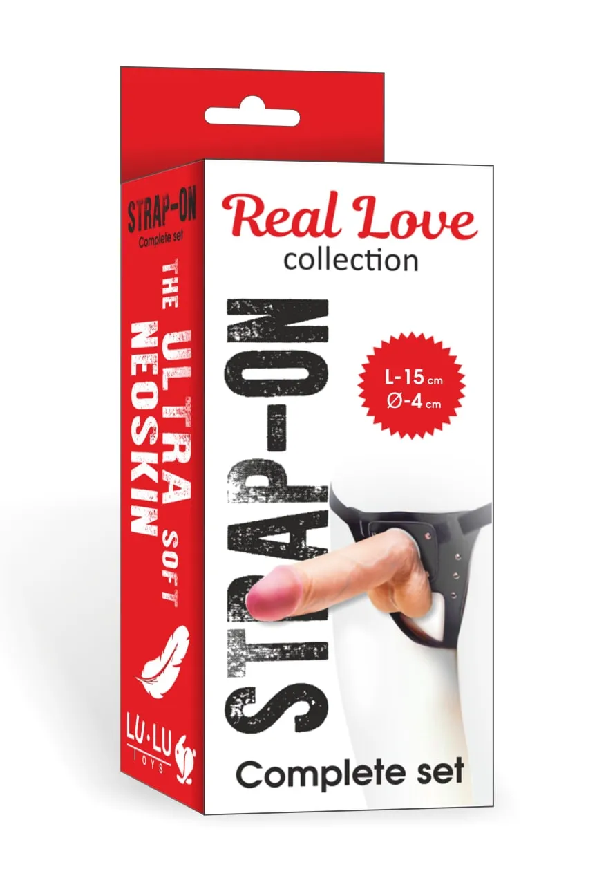 Страпон Harness Real Love 15 см, Ø 4 см