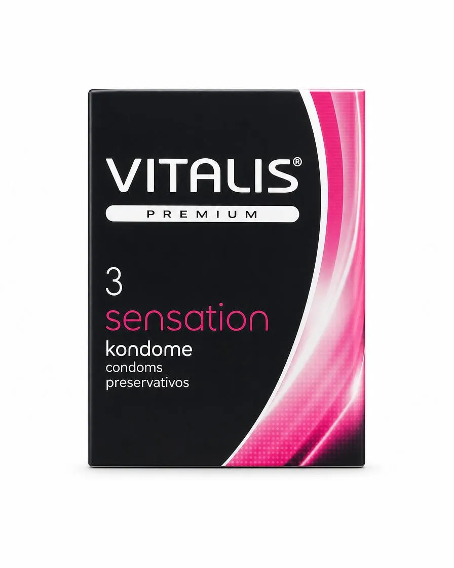 Презервативы Vitalis Premium sensation с кольцами и точками №3