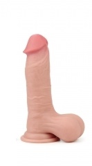 Фаллоимитатор Lovetoy скользящая кожа 20 см, Ø 4,5 см