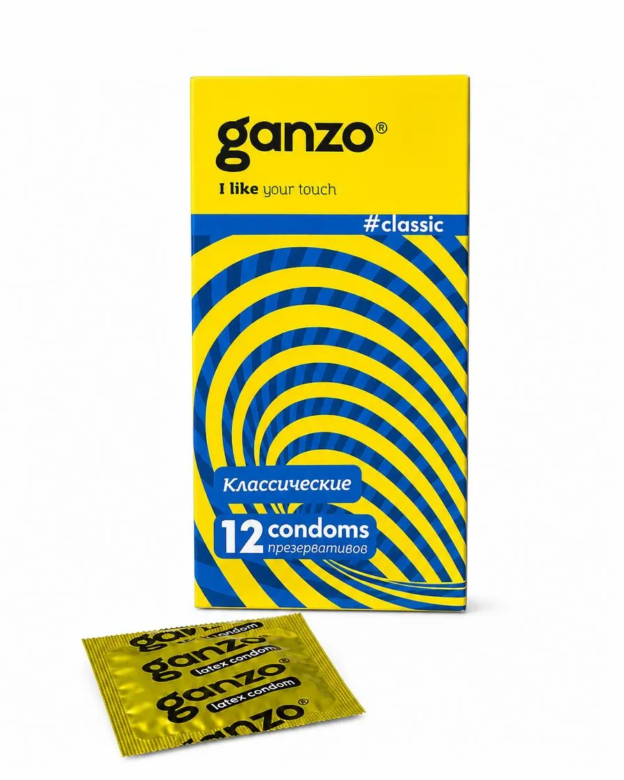 Презервативы Ganzo Classic, 18 см, 12 шт.