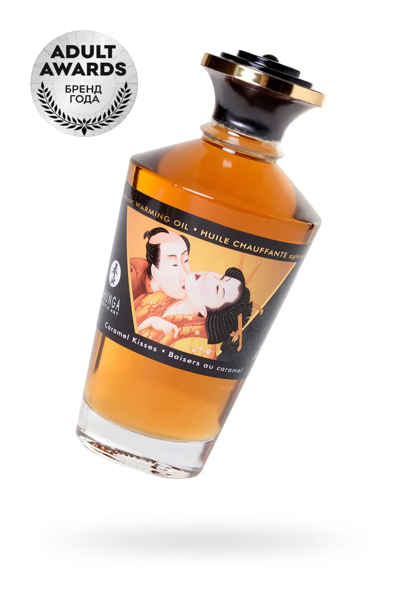 Масло для массажа Shunga Afrodisiac Warming Карамель, разогревающее, 100 мл