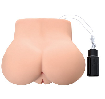 Мастурбатор реалистичный KOKOS Alice с вибрацией, TPR, телесный, 30 см