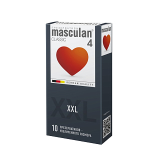 Презервативы Masculan Classic 4, увеличенного размера (XXL), №10