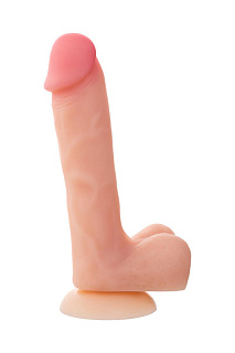 Фаллоимитатор RealStick Silicone Ryan G, 17 см, Ø 4 см, силикон, телесный