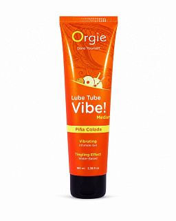 Лубрикант с эффектом вибрации на водной основе Orgie Lube Tube Vibe Medium Pina Colada, 100мл