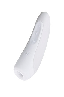 Вакуумный клиторальный стимулятор Satisfyer Curvy 1+, белый