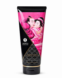 Массажный крем Shunga Erotic Art Raspberry Feeling, съедобный, малина, 200 мл
