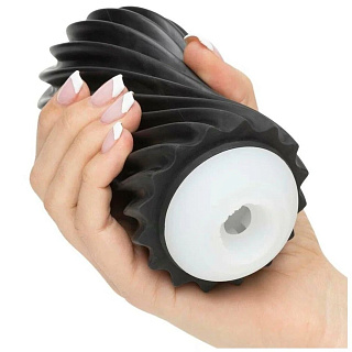 Мастурбатор Tenga Flex Rocky Black, с плотным рельефом