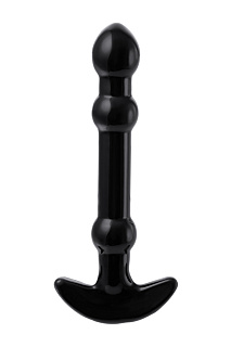 Нереалистичный фаллоимитатор Sexus Glass, 16 см, Ø 3 см, стекло, черный