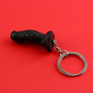 Брелок «Размер не главное», черный, 4,5 см