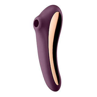 Вакуумный массажер Satisfyer Dual Kiss violet