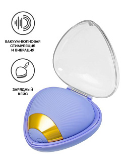 Многофункциональный вибратор L'Eroina Crasatell, силикон, сиреневый, 9,5 см