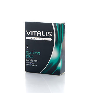 Презервативы Vitalis Premium comfort plus контурные анатомической формы №3