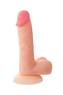 Фаллоимитатор RealStick Silicone Chris H, 13 см, Ø 3,4 см, силикон, телесный
