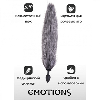 Анальная втулка с Хвостом Emotions Shaggy, Ø 2,8 см