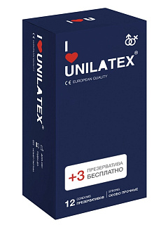 Презервативы Unilatex Extra Strong 12+3шт