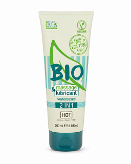 Лубрикант Hot Bio 2in1, на водной основе, 200мл.