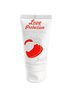 Лубрикант на Водной Основе Lola Games Love Protection Strawberry 50ml