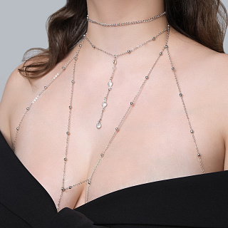 Эротический аксессуар на тело со стразами