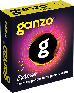 Презервативы Ganzo Extase, 18 см, 3 шт.