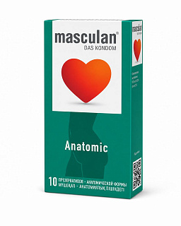 Презервативы Masculan Anatomic, анатомические, № 10