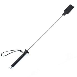 Стек черный кожаный