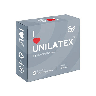 Презервативы Unilatex Ribbed 3 шт