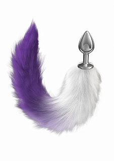 Анальная Пробка с Хвостом Diamond Galaxy Purple