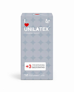 Unilatex презервативы Dotted с точками, 12 шт