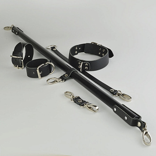БДСМ-набор Sitabella, 3 точки фиксации, распорка, наручники, ошейник с поводком