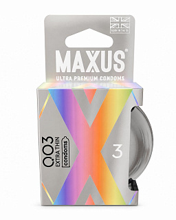 Презервативы MAXUS 003 №3 в железном кейсе, экстремально тонкие, 3 шт