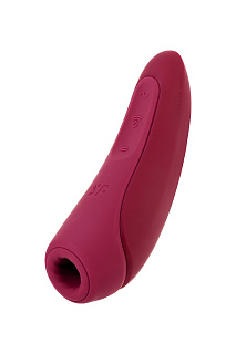 Вакуумный клиторальный стимулятор Satisfyer Curvy 1+, красный