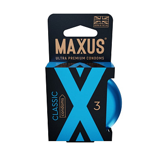 Презервативы MAXUS Classic №3 в железном кейсе, классические X-Edition, 3 шт