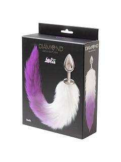 Анальная Пробка с Хвостом Diamond Starlit Purple