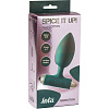 Анальная втулка с вибрацией Spice it up New Edition Perfection, M, Ø 4 см, L 8,5 см, зеленый